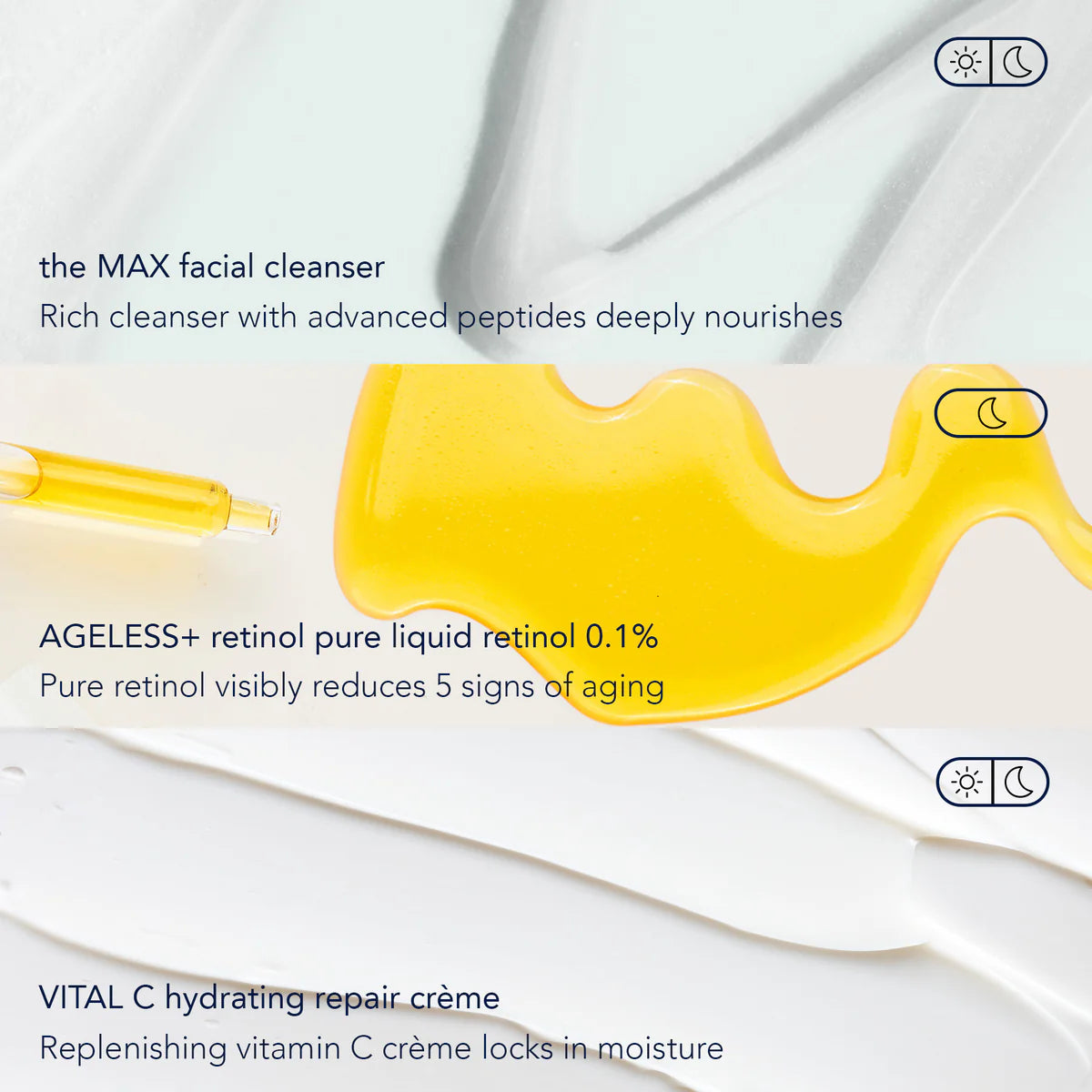 AGELESS+ retinol starter routine
